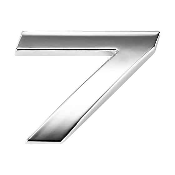 Наклейка 3 см Цифра 7 Київ