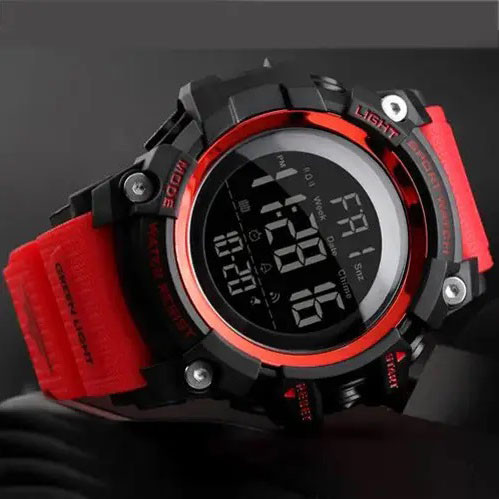 Простые электронные часы наручные мужские, Практичные спортивные мужские часы военные WQ-65 Львов - изображение 5