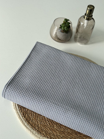 Вафельное полотенце Ideal Textile 100х150 см 220 г/м2 (56861026) Сірий Черновцы - изображение 7