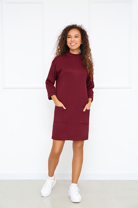 Теплое платье из двухсторонней ангоры 