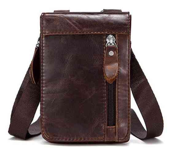 Сумка-клатч на ремень мужская Vintage 14690 Коричневая Киев