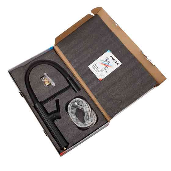 Кухонний змішувач Mixxus Premium Oliwer 017 чорний REFL.BLACK (MI6966) Харків