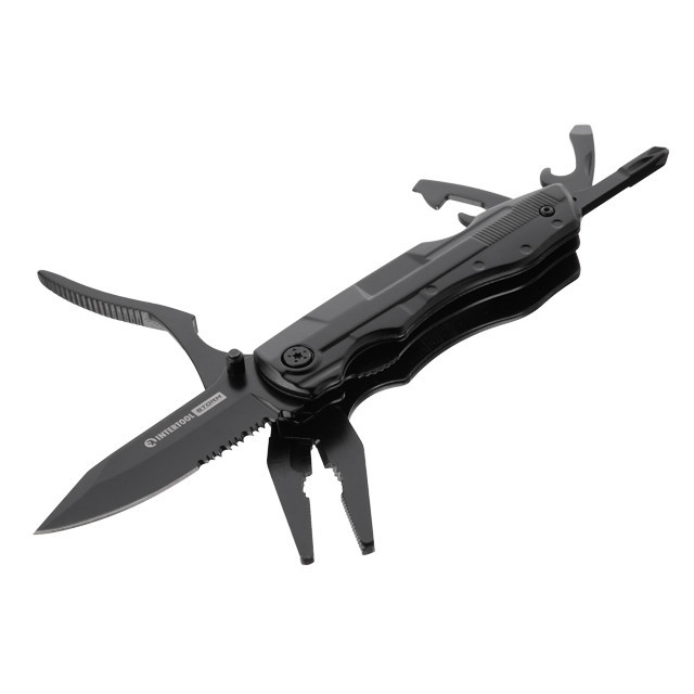 Мультитул INTERTOOL HT-0545 8 в 1, чохол, Blackstone, STORM - інструмент, що завжди поруч Львів - фото 1