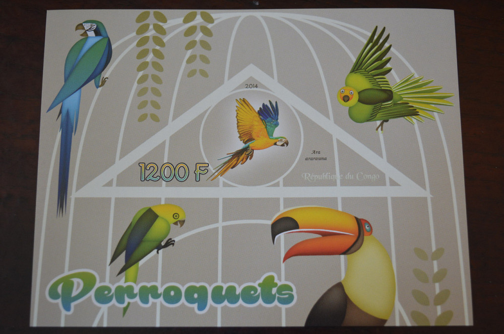 Конго. Фауна. Личности. Блок. 2014 р. (А-34) Полтава - фото 1