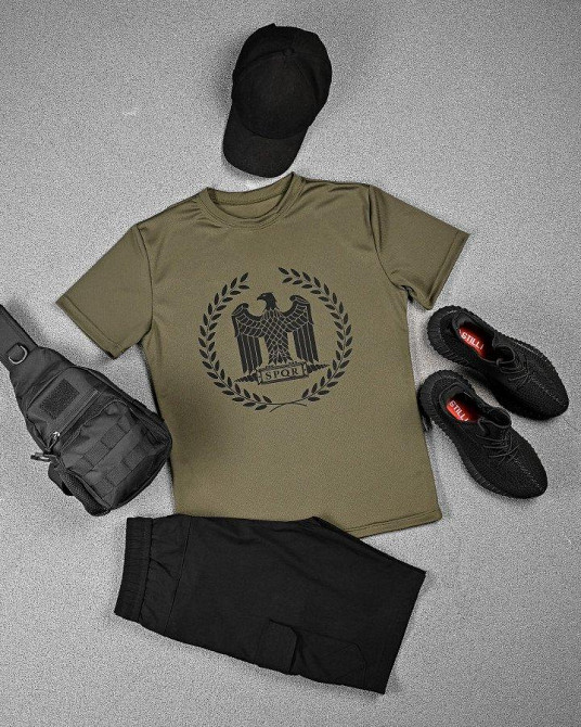 Тактическая потоотводящая футболка OBLIVION  SPQR олива  ДЛ6580 Одесса - изображение 6