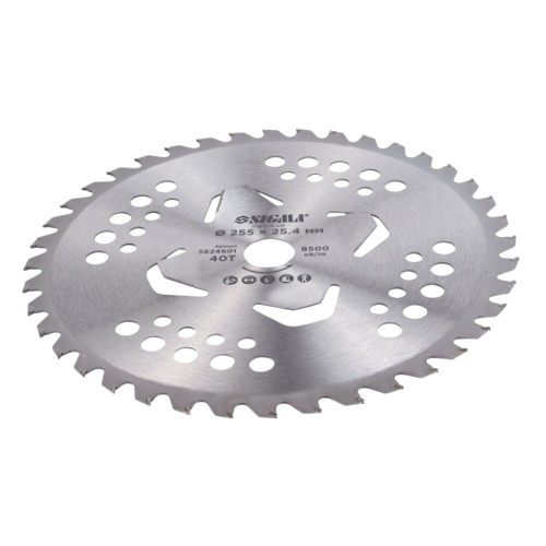 Диск до садового тримера (4 підрізні лопасті) d255*25,4мм 40T з твердосплавними напайками SIGMA Житомир - фото 4
