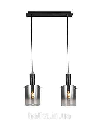 Подвесной светильник G 07459/2L матовый чёрный серебристый хром Киев