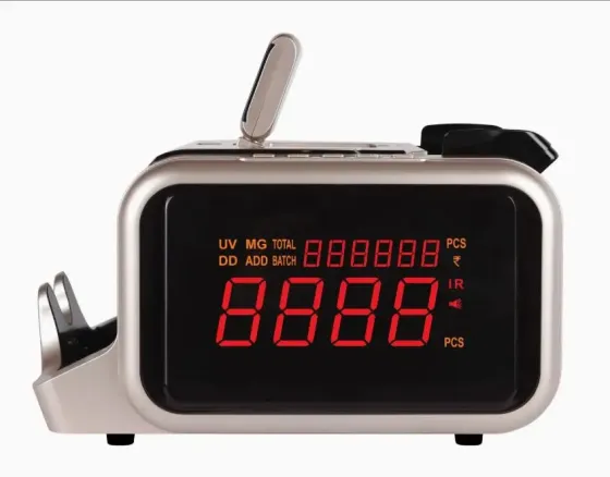 Машина для счета денег с детектором поддельных купюр и большим боковым светодиодным дисплеем Model-2600 Коломия