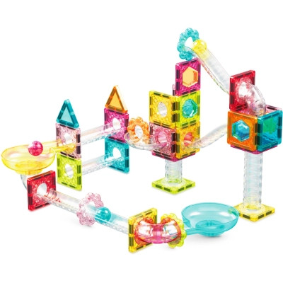Конструктор Picasso магнітний Tiles Mini Diamond Marble Run Track Set 60 деталей (817338028299) Вінниця - фото 2