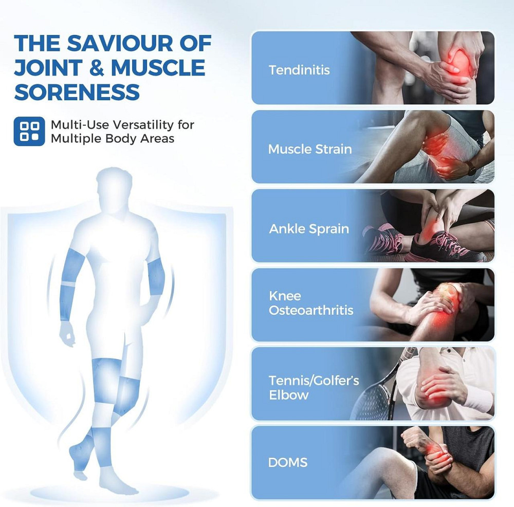 Терапевтический компресс Tolaccea горячей и холодной терапии гибкий гелевый компресс для колена икры локтя L Киев - изображение 5