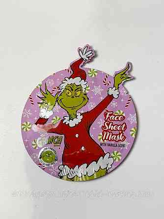 Тканинна зволожуюча маска для обличчя Grinch у різдвяному новорічному пакуванні 1 шт 20 мл Чернівці