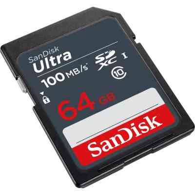 Карта памяти SanDisk 64GB SDXC class 10 UHS-1 (SDSDUNR-064G-GN3IN) Винница