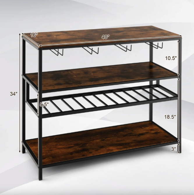 Стіл для кухні Costway Alfred фуршетний в стилі Loft Киев - изображение 5