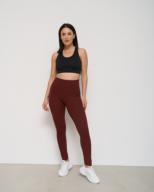 Лосини жіночі в рубчик Nicoletta 10076 Коричневий, XL Київ - фото 2