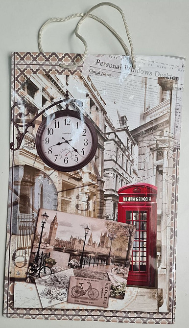 Большой бумажный пакет вертикальный  25/37/8(артBV-096) (12 шт) Харьков - изображение 3