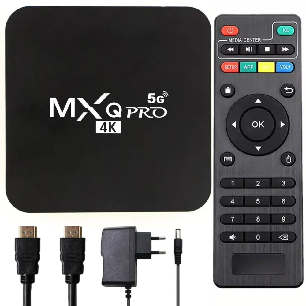 Smart TV приставка (4GB/64GB), MXQ 4K Pro / Приставка для цифрового телевидения / Smart TV приставка / Android Киев - изображение 1