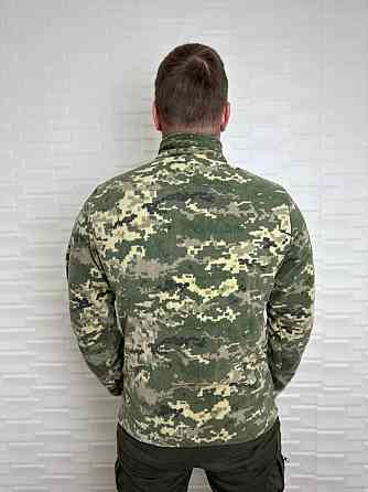 Чоловіча флісова кофта Flas Polar з велкро під шеврони та патчі Піксель, 2XL Київ