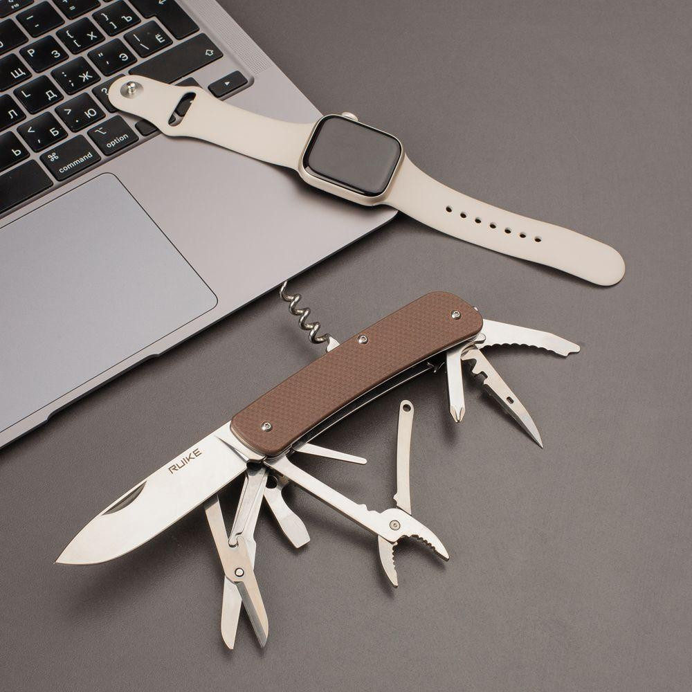 Многофункциональный нож Ruike Criterion Collection L41 коричневый Ровно - изображение 2