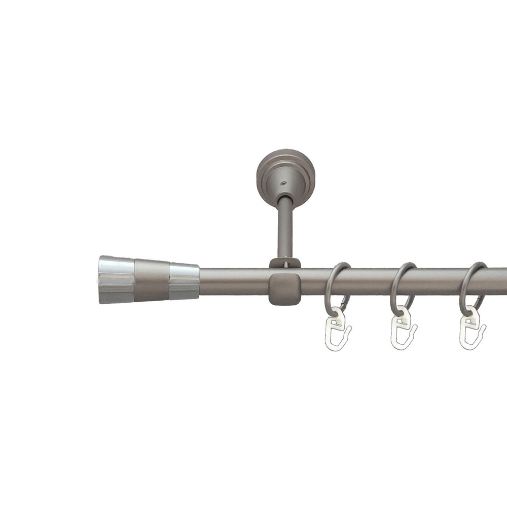 Карниз Orvit Валео металевий однорядний відкритий Сатин 16 мм 300 см (6091282) Львов - изображение 1