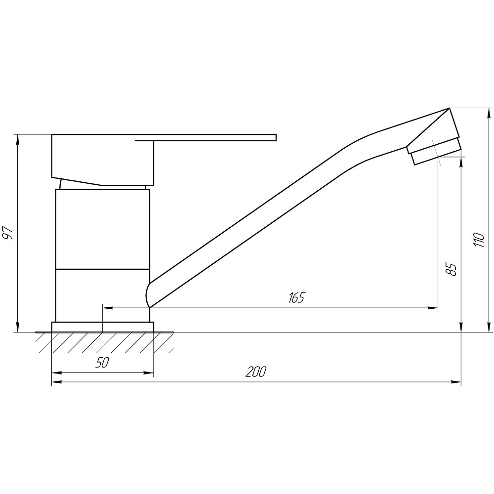 Змішувач для умивальника Globus Lux MAIN SM-203M Луцк - изображение 4