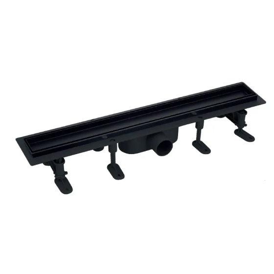 Душовий трап MIXXUS DRAIN-06-50 BLACK з пласт. основою і накладкою із нерж. сталі 70x500мм   ( MI6528 ) 39785 Харків