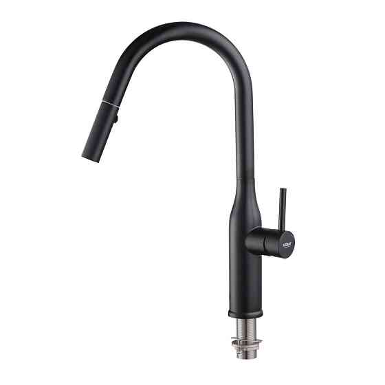 Кухонний змішувач KOER KI-70004-05 з висувним виливом з нержавіючої сталі (KR3386) Харків