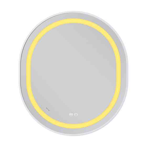 Дзеркало Mixxus Premium ELLIPSE MV05-80x70-Reverse WHITE з Led Touch, Anti-fog, димером (3-6,5kK) (MP6645) Київ