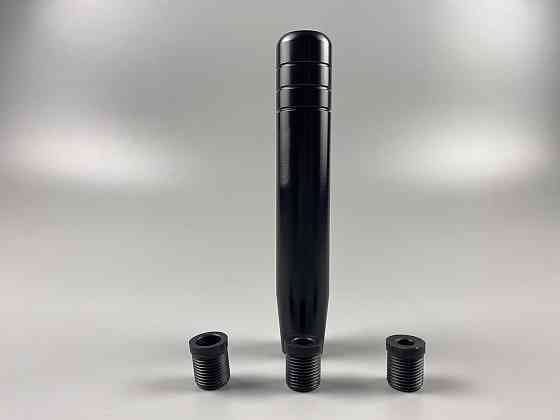 Насадка для важеля КПП чорна 13 см, ергономічна ручка для коробки передач із 3 універсальними штуцерами Мукачево