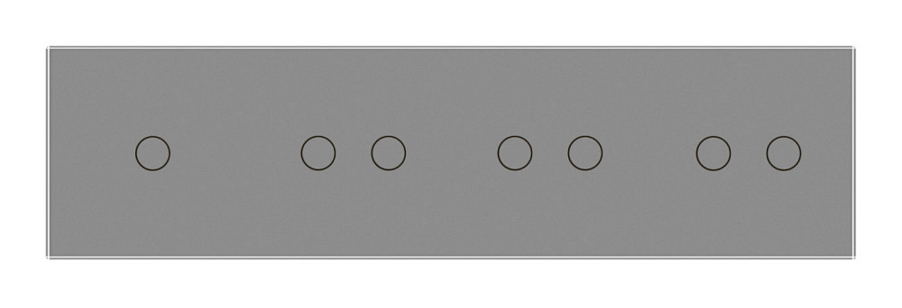 LIVOLO Рамка 4-постова для одного 1-сенсорного та трьох 2-сенсорних вимикачів (1-2-2-2) LIVOLO, Коломия - фото 2