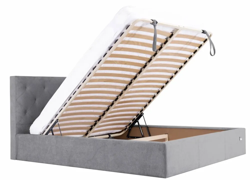 Кровать Двуспальная Bristol Comfort 160 х 200 см Rosto 93 С подъемным механизмом и нишей для белья Серый Киев - изображение 6