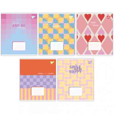 Зошит Yes Smile and be happy А5 48 аркушів лінія (767392) Вінниця
