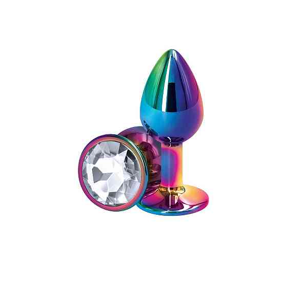 Анальная пробка NS Novelties Rear Assets - Multicolor - Small - Clear Sex Aura Киев