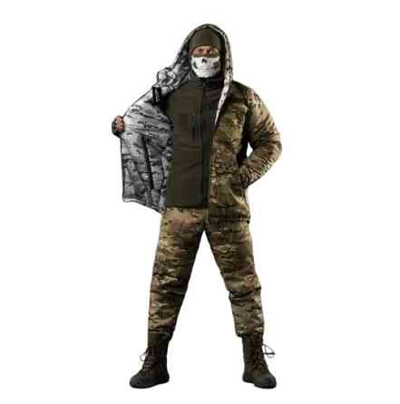 Двухсторонний тактический костюм куртка и штаны Oblivion Werewolf (Мультикам + Арктика) размер 3XL Киев