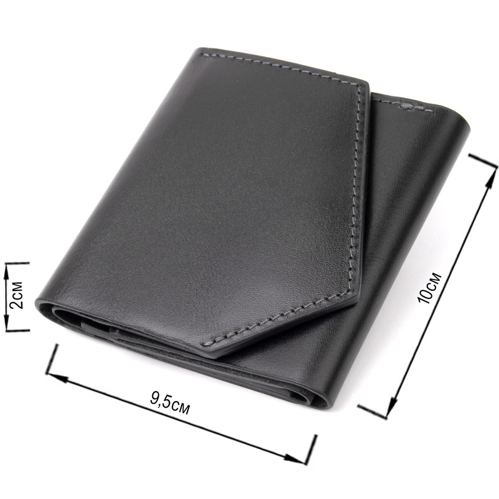 Портмоне кишенькове Чорне (GRANDE PELLE) Київ - фото 7