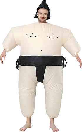 Костюм борця сумо надувний для дорослих, гумористичний образ для виступів, карнавалу, вечірок, Хелловіну 150–190 см Київ