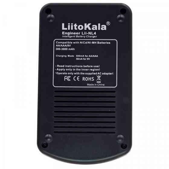 Зарядний пристрій LiitoKala Lii-NL4, 4x(NiMH/NiCd) + 1*9V(крона) (Lii-NL4) Киев