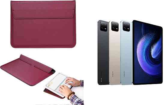Чохол-конверт VitoCase для Xiaomi Mi Pad 6, з функцією підставки для планшета Бордовий Київ
