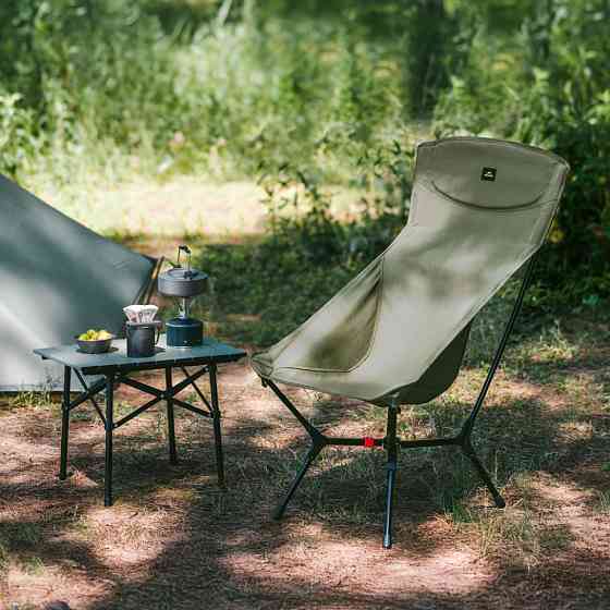 Стілець складаний ультралегкий Naturehike CNK2550JJ013 Yamami YL01, розмір L, алюміній, сірий Київ