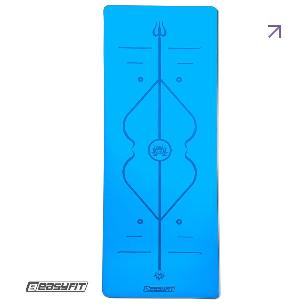 EasyFit Килимок для йоги професійний EasyFit Pro каучук 5 мм Блакитний Коломыя - изображение 1