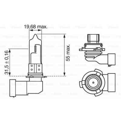 Автолампа Bosch галогенова 51W (1 987 302 153) Вінниця