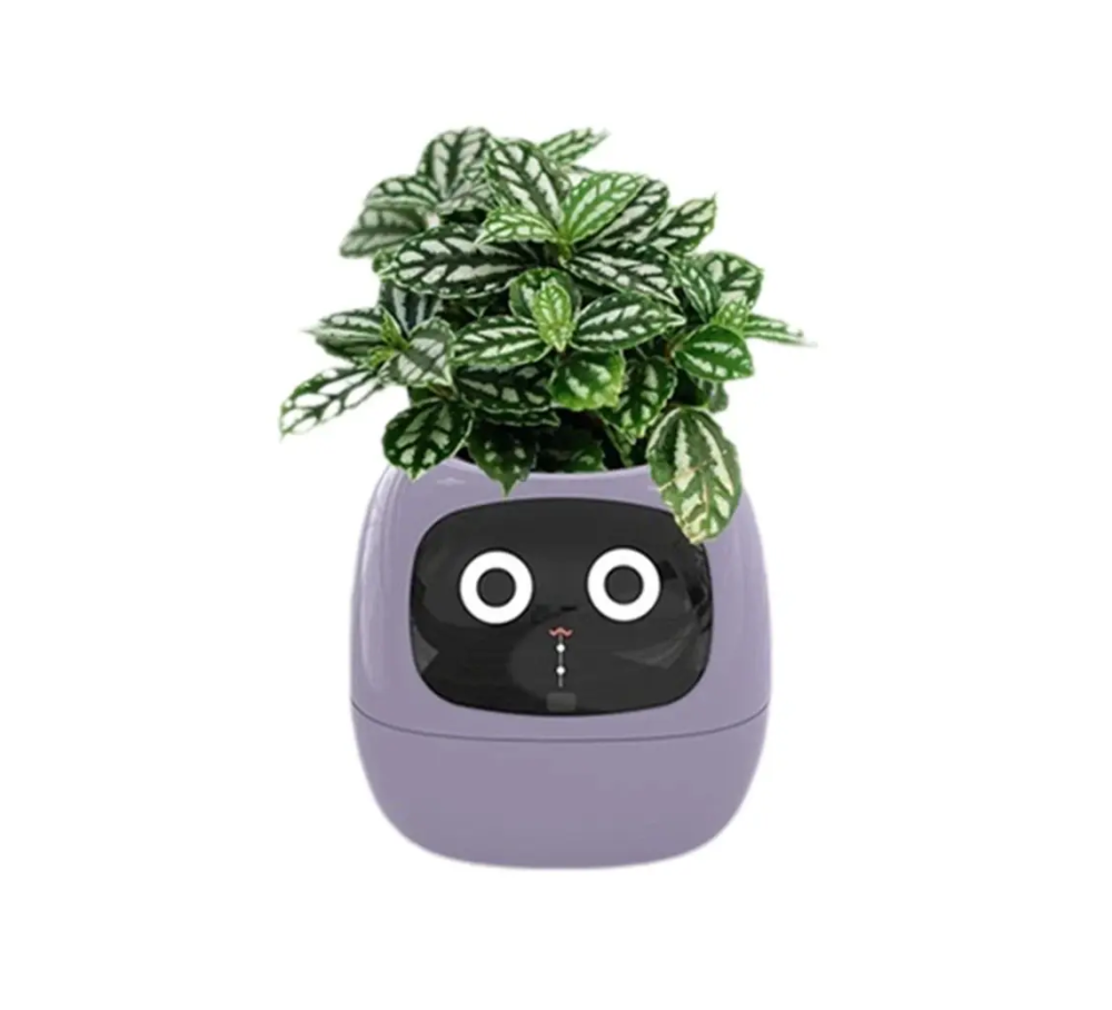 Інтерактивний розумний горщик для рослин Ivy Smart Planter Tuya AI, Purple Київ - фото 1