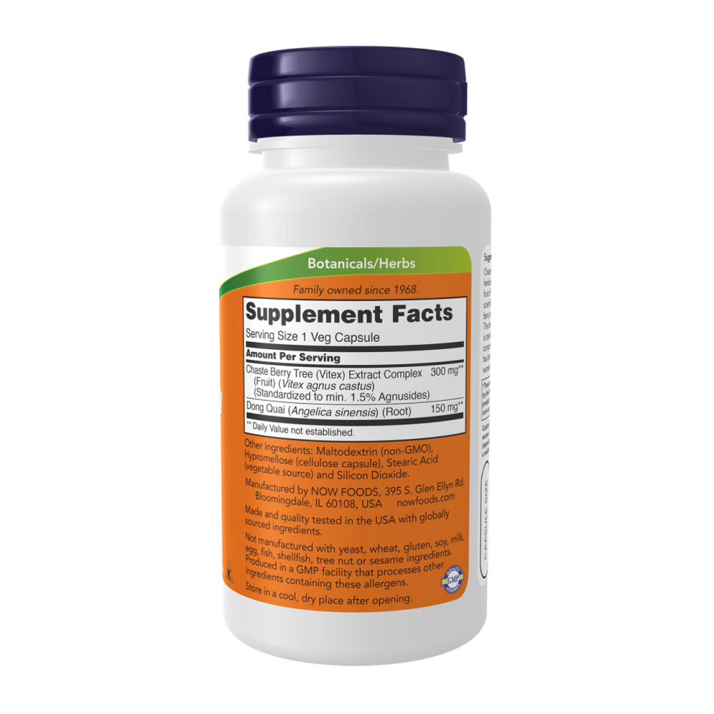 Екстракт вітексу священний Now Foods Chaste Berry Vitex Extract 300 mg 90 розт капс Київ - фото 5