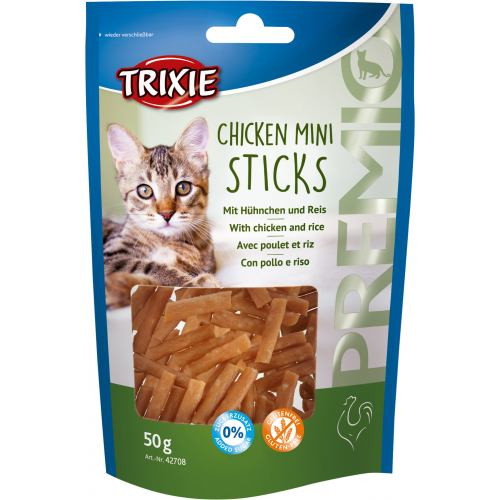 Ласощі Trixie Premio Chicken Mini Sticks для котів мініпалички з куркою та рисом 50 г Київ - фото 1