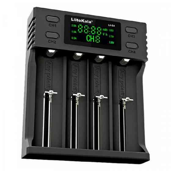 Зарядний пристрій LiitoKala Lii-S4, 4x(Lion/LiFePO4/NiMH/NiCd), Auto Polarity, Display (Lii-S4) Киев