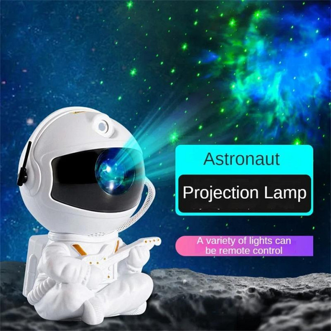 Ночник проектор звездного неба Astronaut Big, с пультом, 8 режимов, USB питание, ABS пластик, светод Киев - изображение 8