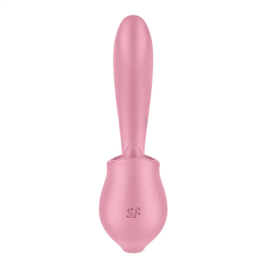 Вагінально-кліторальний вібратор Satisfyer Tongue Genius з язичком Львів - фото 3