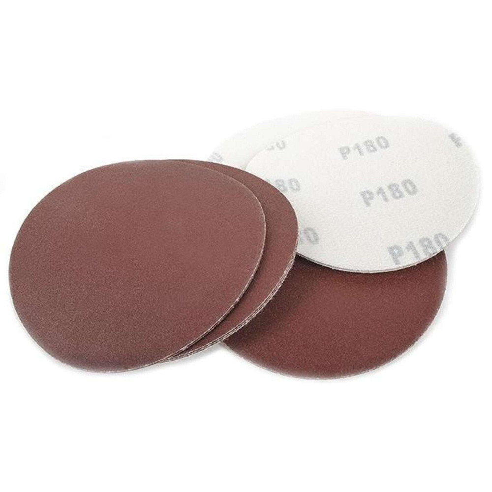 Коло наждачне самоклеючий 125 мм, папір клас С, щільність 120 г/м2, К180, уп. 10 од. Мукачево - фото 1