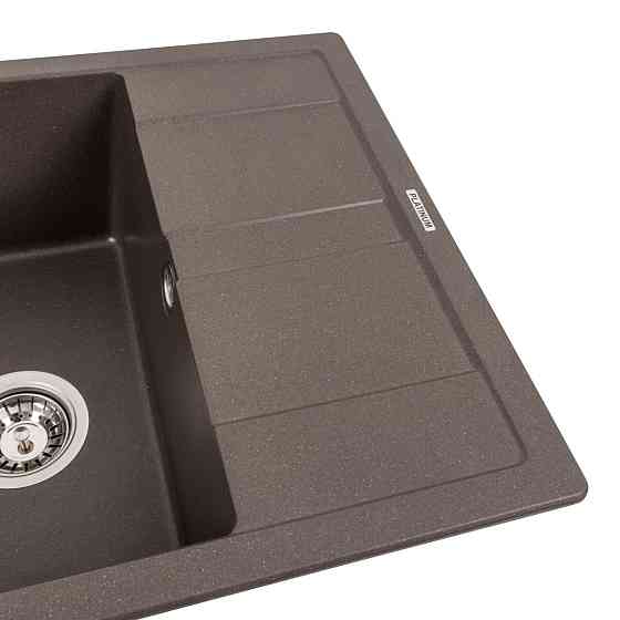 PLATINUM Гранітна мийка для кухні Platinum 5851 ARIA матова Темна скеля Київ