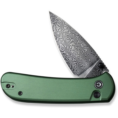 Ніж Civivi Qubit, Green Aluminum, Damascus (C22030E-DS1) Вінниця - фото 5