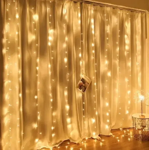 Светодиодная гирлянда водопад Xmas 320-WW LED Теплый белый 3 м х 2 м 3840 Одесса - изображение 3